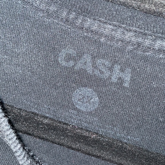 Johnny Cash Crop Top T Shirt Black Size 2XL - Picture 6 of 10